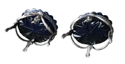 Silberne Salzstreuer von Mathieu Gérard, 1800er, 2er Set