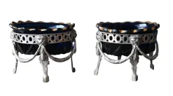 Silberne Salzstreuer von Mathieu Gérard, 1800er, 2er Set