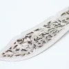 Silbernes Fischmesser und -gabel mit Ausschnitten, 2 . Set