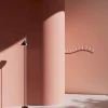 Silberne Stehlampe aus Messing von Atelier Areti