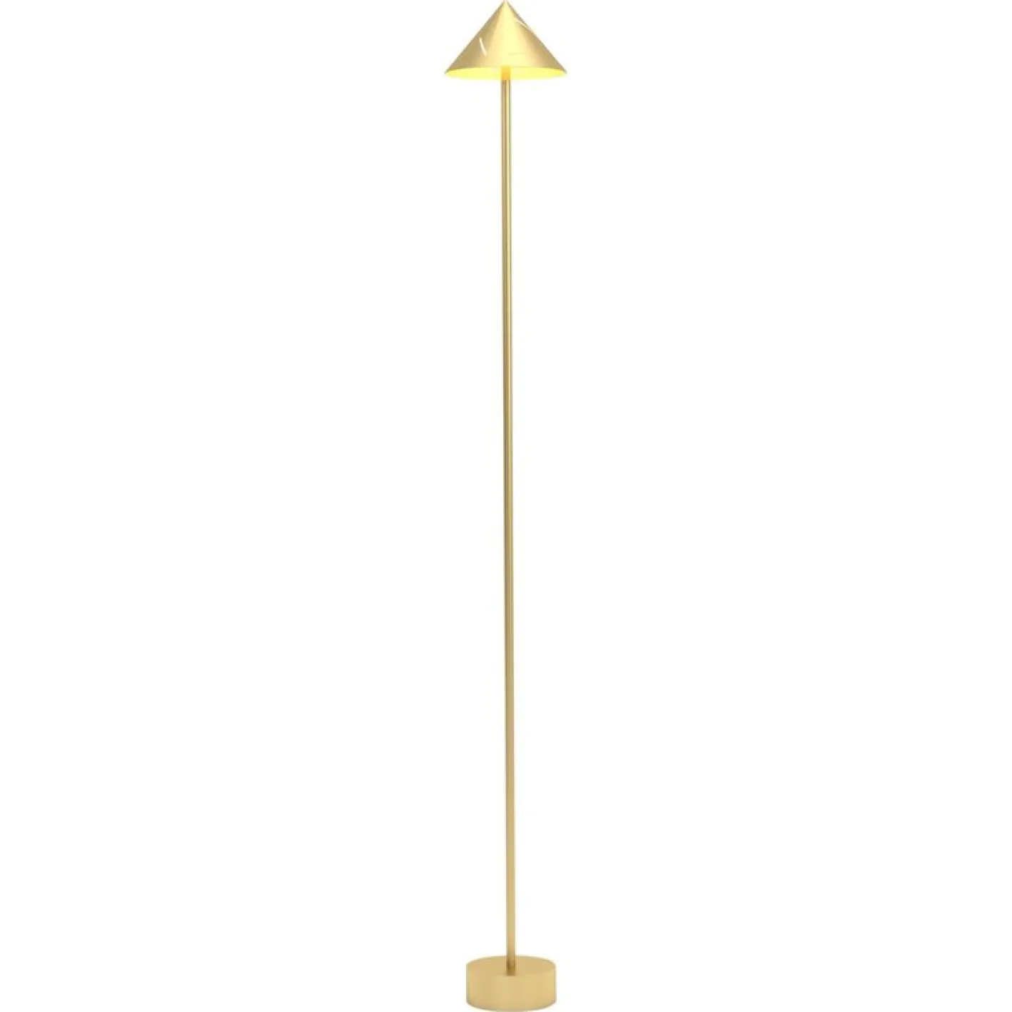 Silberne Stehlampe aus Messing von Atelier Areti