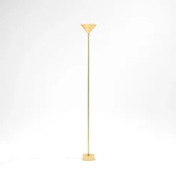 Silberne Stehlampe aus Messing von Atelier Areti