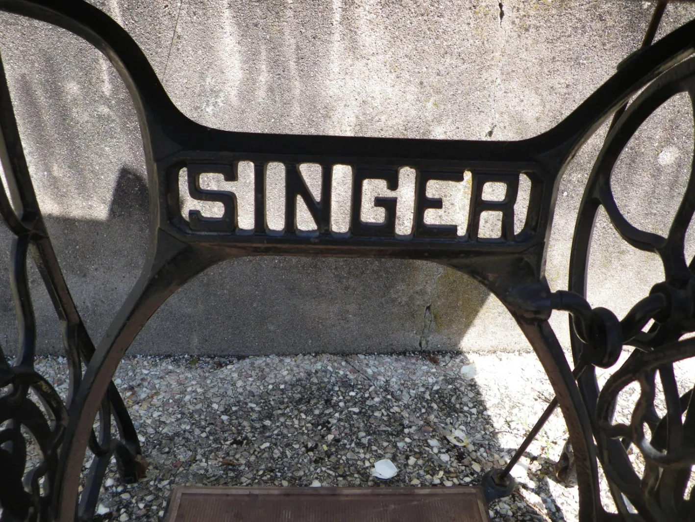 Singer Nähmaschine mit Beleuchtung, 1928