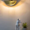 Sisters Wandlampe aus Messing von Juanma Lizana