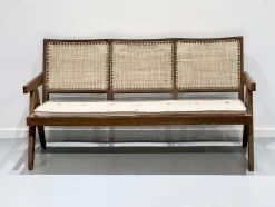 3-Sitzer Bank Sofa von Pierre Jeanneret, Indien, 1956
