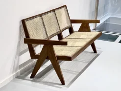 3-Sitzer Bank Sofa von Pierre Jeanneret, Indien, 1956