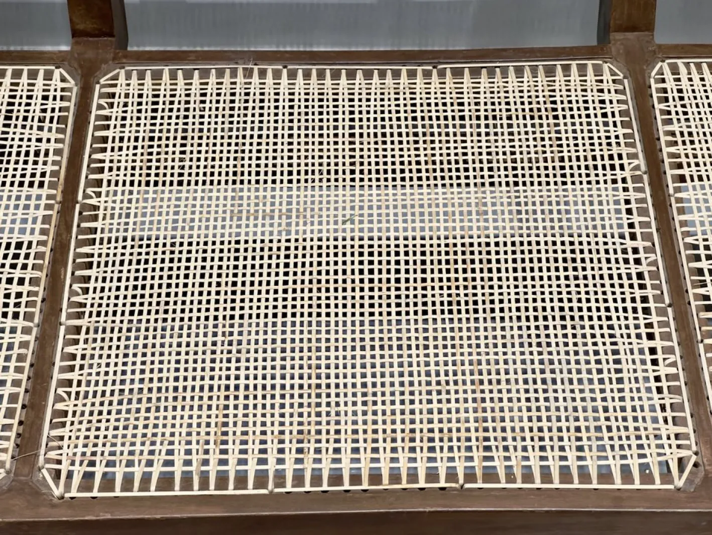 3-Sitzer Bank Sofa von Pierre Jeanneret, Indien, 1956