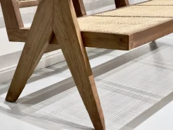 3-Sitzer Bank Sofa von Pierre Jeanneret, Indien, 1956