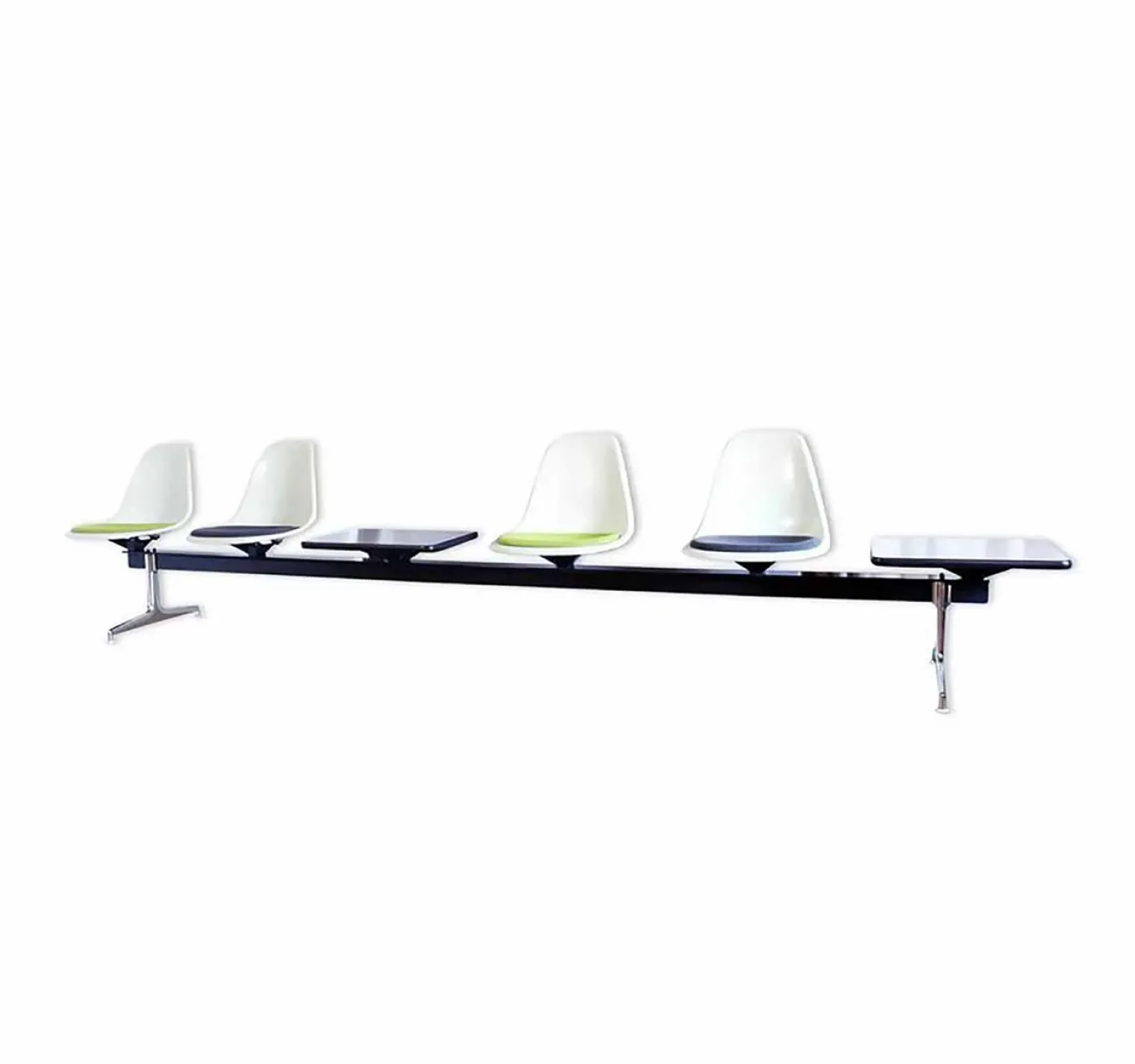 4-Sitzer Bank von Charles & Ray Eames für Vitra, 1970er