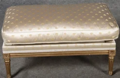 Sitzgruppe im Louis XVI Stil von Pierre Counot Blandin, Frankreich, 1980, 6er Set