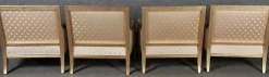 Sitzgruppe im Louis XVI Stil von Pierre Counot Blandin, Frankreich, 1980, 6er Set