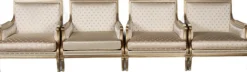 Sitzgruppe im Louis XVI Stil von Pierre Counot Blandin, Frankreich, 1980, 6er Set