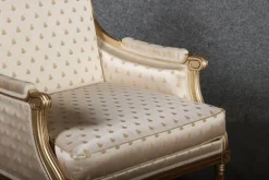 Sitzgruppe im Louis XVI Stil von Pierre Counot Blandin, Frankreich, 1980, 6er Set