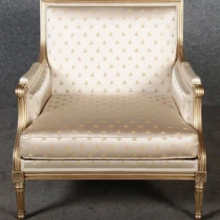 Sitzgruppe im Louis XVI Stil von Pierre Counot Blandin, Frankreich, 1980, 6er Set