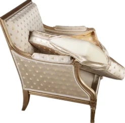 Sitzgruppe im Louis XVI Stil von Pierre Counot Blandin, Frankreich, 1980, 6er Set