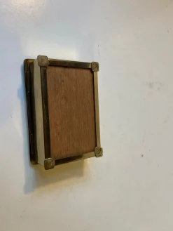 Skandinavische Art Deco Dose aus Messing, 1930er