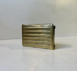 Skandinavische Art Deco Dose aus Messing, 1930er