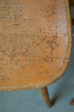 Skandinavische Esszimmerstühle aus Holz, 1950er, 2er Set