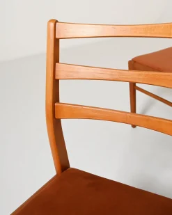 Skandinavische Esszimmerstühle aus Teak, 1960er, 4er Set