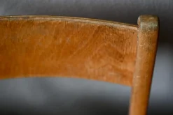 Skandinavische Holzstühle mit Kompass Beinen, 4 . Set