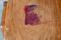 Skandinavische Holzstühle mit Kompass Beinen, 4 . Set