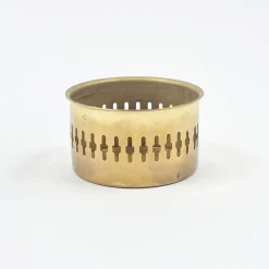 Skandinavischer Mid-Century Glas & Messing Kerzenhalter Modell L 95 von Hans-Agne Jakobsson Ab Markaryd, Schweden, 1960er