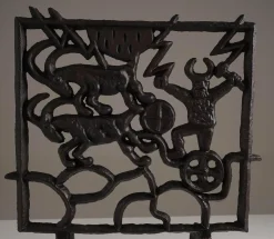 Skandinavischer Mid-Century Kaminschirm Olle Hermansson zugeschrieben, 1960er