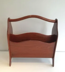 Skandinavischer Zeitschriftenständer aus Teak, 1970er