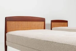 Skandinavisches Daybed aus Teak und Rohr, Dänemark, 1960