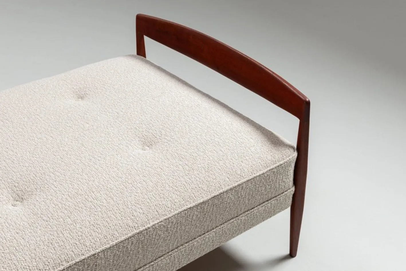 Skandinavisches Daybed aus Teak und Rohr, Dänemark, 1960