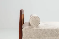Skandinavisches Daybed aus Teak und Rohr, Dänemark, 1960