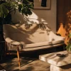 Skandinavisches Mid-Century Modern Zwei-Sitzer Grace Sofa in Braunem Stoff von Ikea, 1961