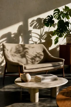 Skandinavisches Mid-Century Modern Zwei-Sitzer Grace Sofa in Braunem Stoff von Ikea, 1961