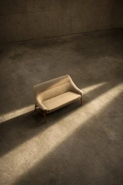 Skandinavisches Mid-Century Modern Zwei-Sitzer Grace Sofa in Braunem Stoff von Ikea, 1961