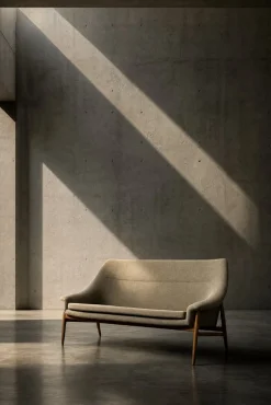 Skandinavisches Mid-Century Modern Zwei-Sitzer Grace Sofa in Braunem Stoff von Ikea, 1961