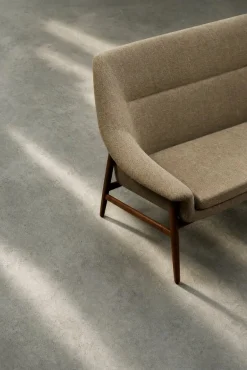 Skandinavisches Mid-Century Modern Zwei-Sitzer Grace Sofa in Braunem Stoff von Ikea, 1961
