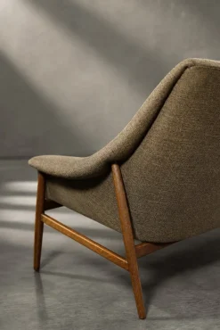 Skandinavisches Mid-Century Modern Zwei-Sitzer Grace Sofa in Braunem Stoff von Ikea, 1961