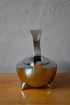 Skandinavische Tekana Teekanne aus versilbertem Edelstahl von C. Jörgensen für Bodum