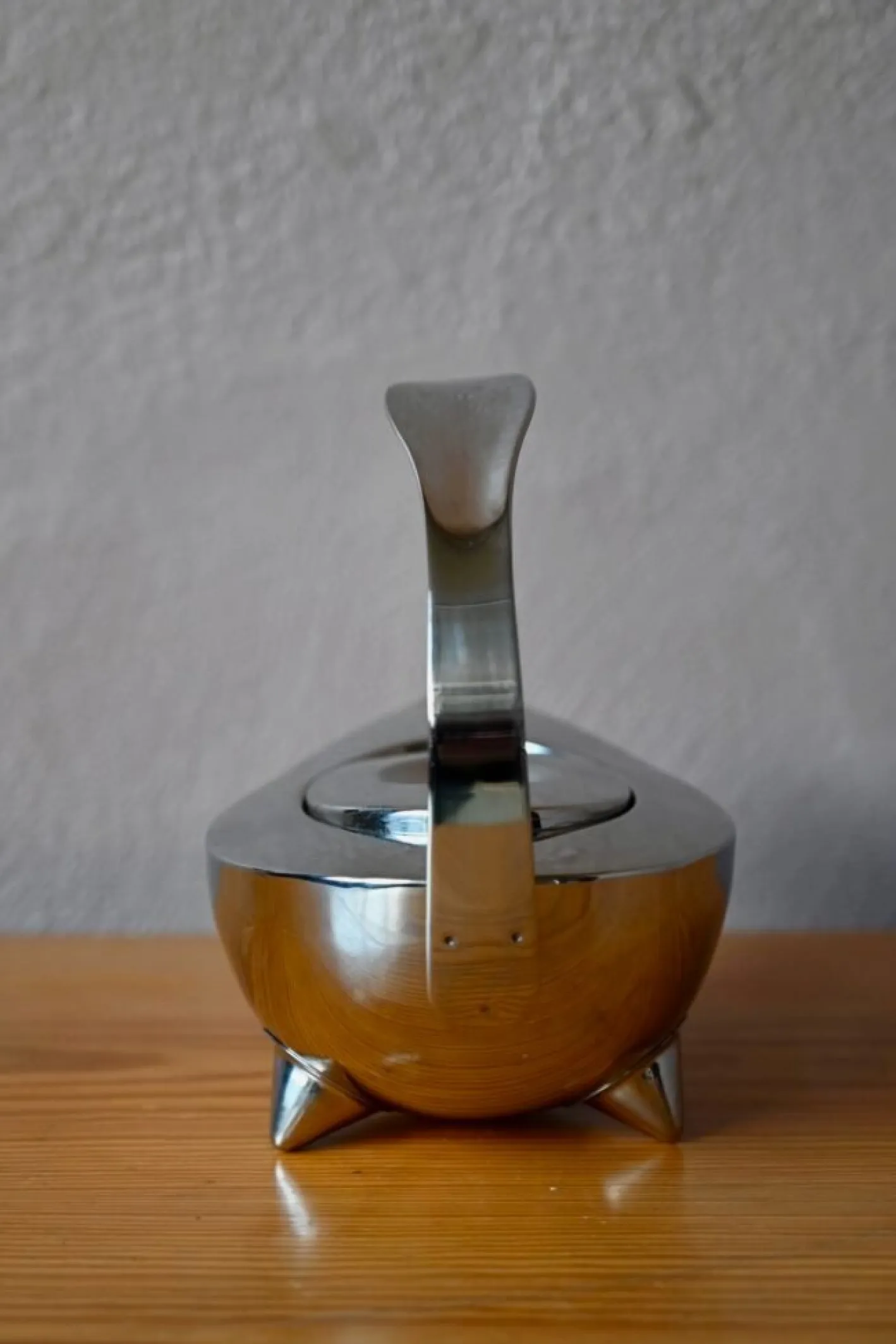 Skandinavische Tekana Teekanne aus versilbertem Edelstahl von C. Jörgensen für Bodum