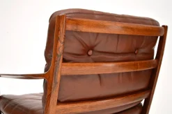 Skandinavische Vintage Ledersessel von Frederik Kayser, 1960er, 2er Set