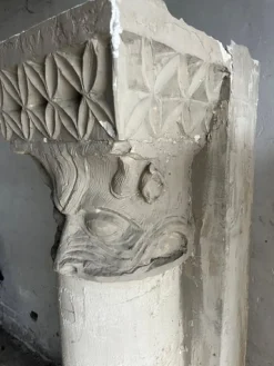 Skulpturale Gipssäulen von Walter De Buck, 2 . Set