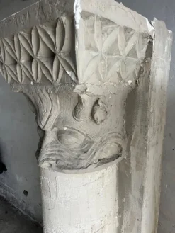 Skulpturale Gipssäulen von Walter De Buck, 2 . Set