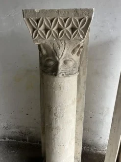 Skulpturale Gipssäulen von Walter De Buck, 2 . Set