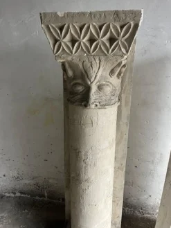 Skulpturale Gipssäulen von Walter De Buck, 2 . Set