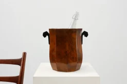 Skulpturaler Art Deco Eiskübel aus Wurzelholz, Frankreich, 1925