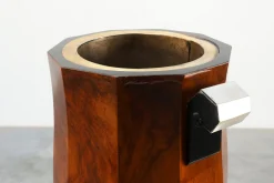 Skulpturaler Art Deco Eiskübel aus Wurzelholz, Frankreich, 1925