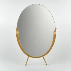 Skulpturaler Vintage Schminkspiegel von Gio Ponti, Italien, 1950er