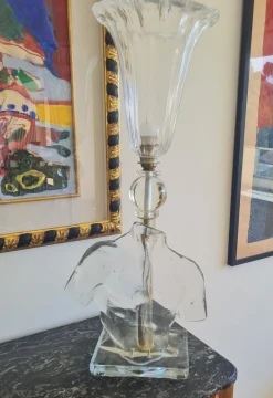 Skulpturaler Vintage Tischlampen aus Muranoglas, 1960er, 2er Set