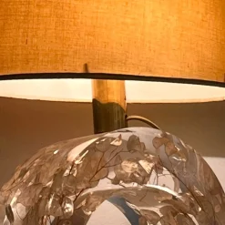 Skulpturale Tischlampe aus Acrylglas, Italien, 1970er