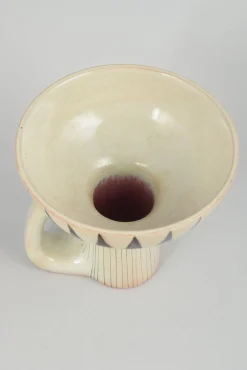 Skulpturale Vintage Steingutvase von Carl-Harry Stålhane für Rörstrand, 1960er